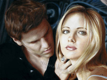 Buffy and Angel (drawing)