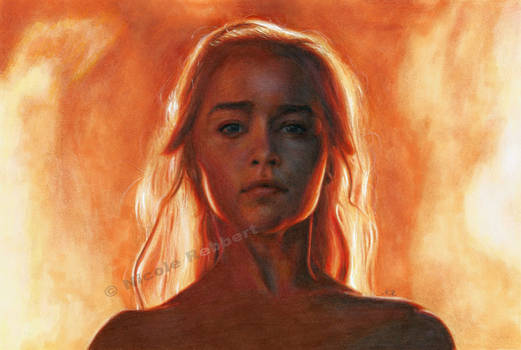 Daenerys Targaryen - The Unburnt (drawing)