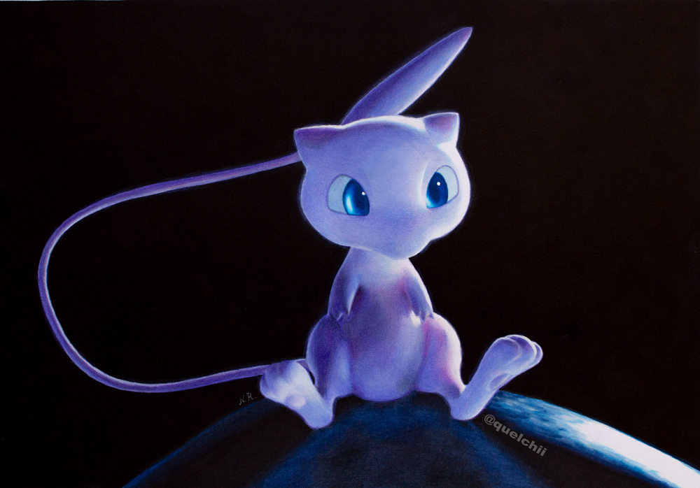 Mew Reference Pokemon Mew drawing by Quelchii on DeviantArt