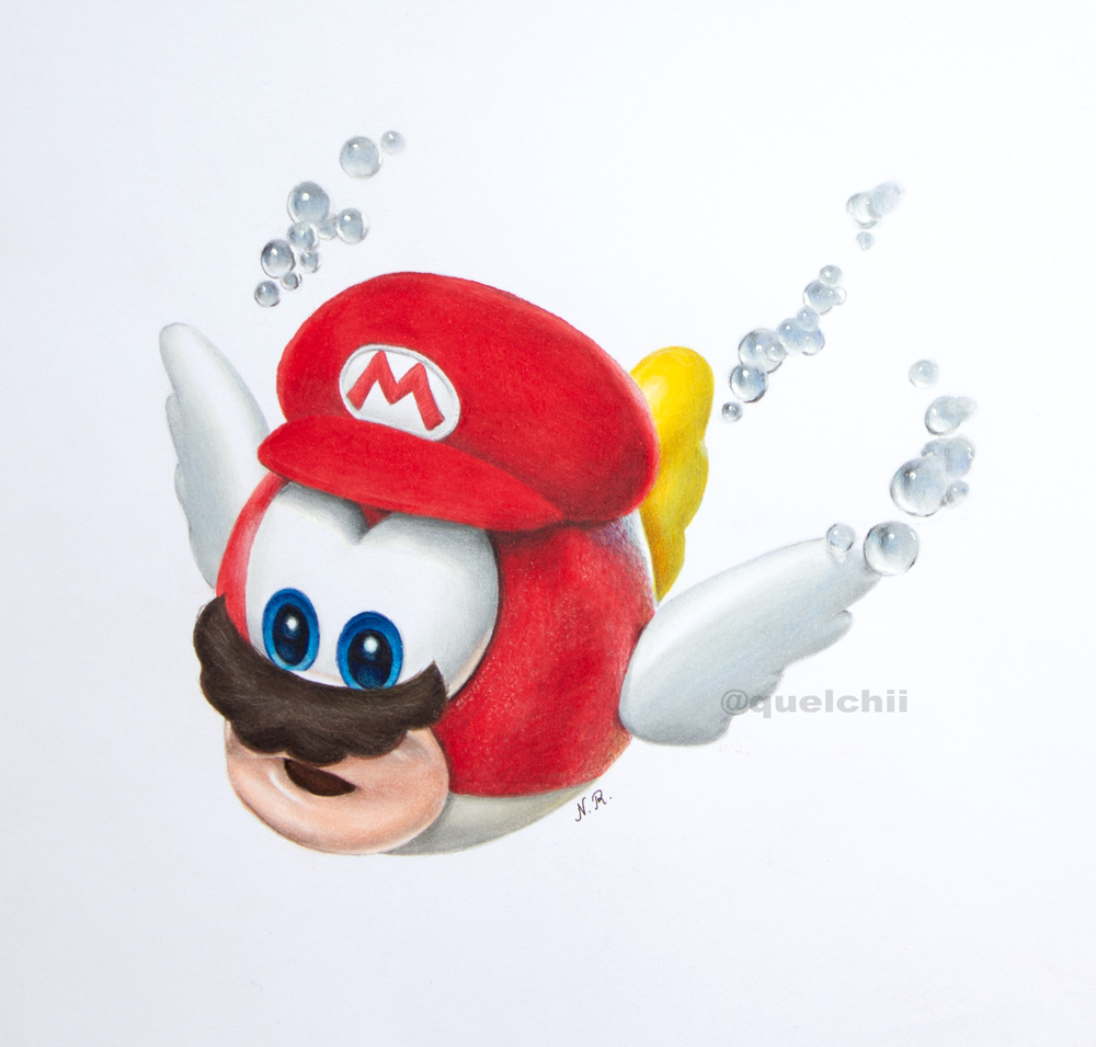 Super Mario - 3D drawing by Quelchii on DeviantArt