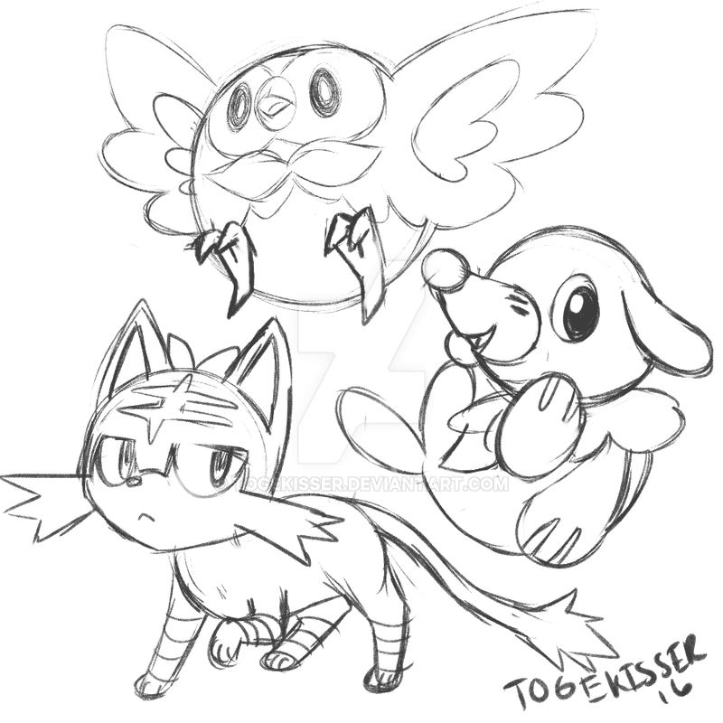 Pokemon Sun And Moon Starter Sketch By Togekisser On Deviantart Pokemon Sun And Moon Starter Sketch By Togekisser On Deviantart