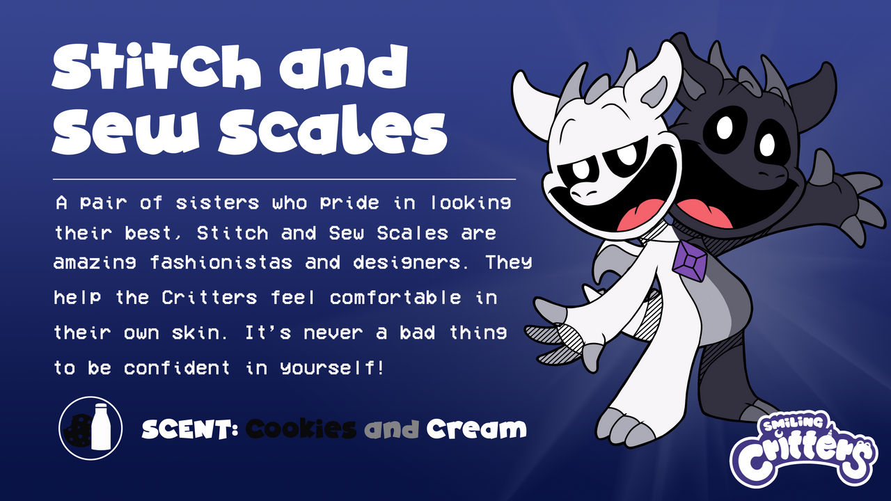 Sew Deviantart Smiling Critters OC - Stitch and Sew Scales by SeaSkelli on DeviantArt