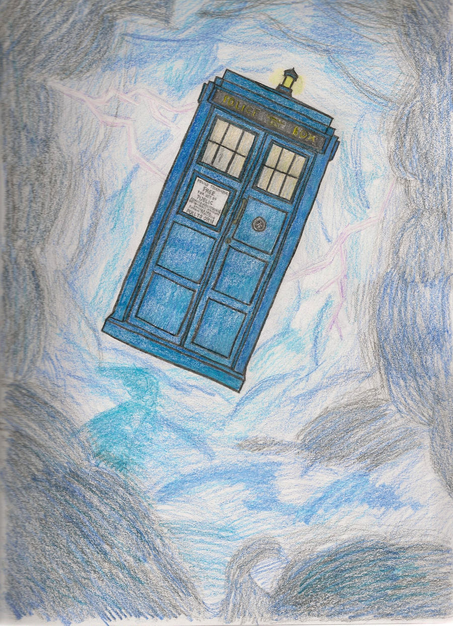 TARDIS in Flight by OFrabjousDay on DeviantArt
