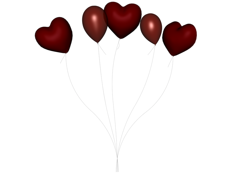STOCK PNG red balloon 4 by MaureenOlder