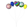 STOCK PNG multicolour balloon2