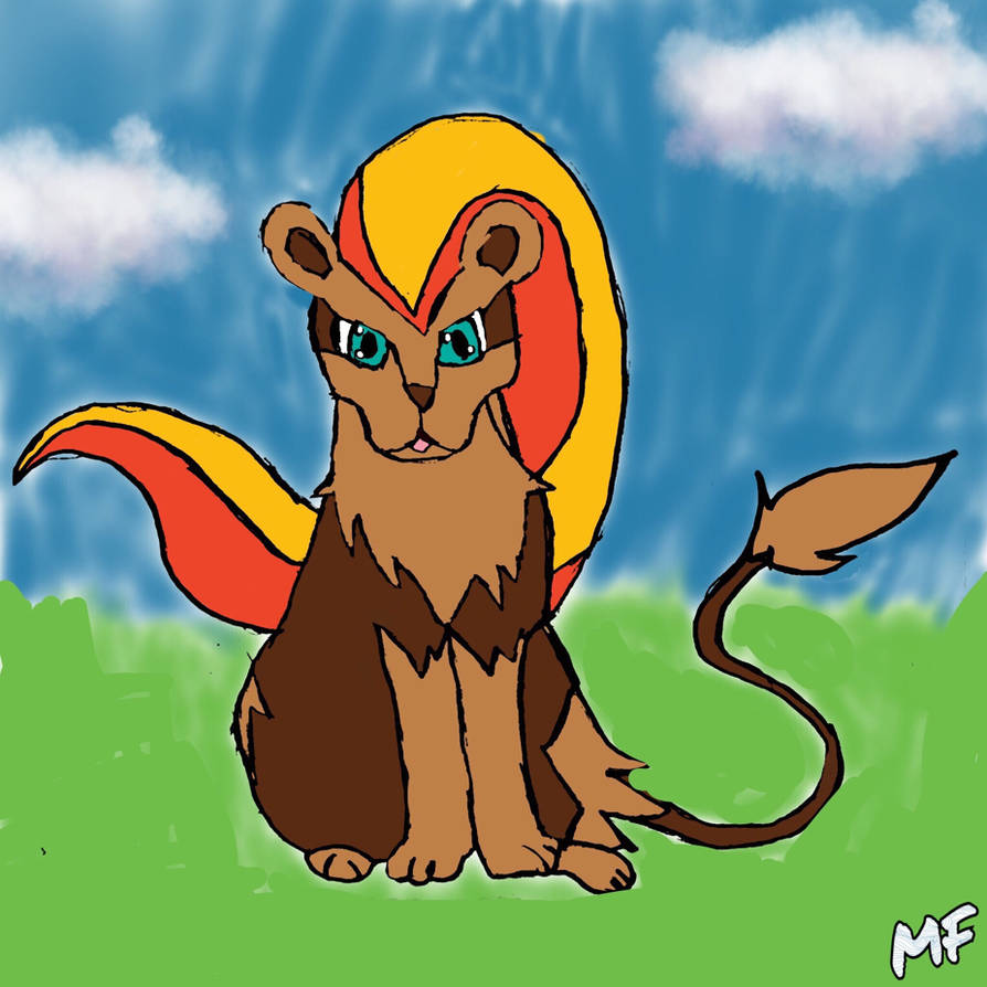 Female pyroar by MysticFantasy1996 on DeviantArt