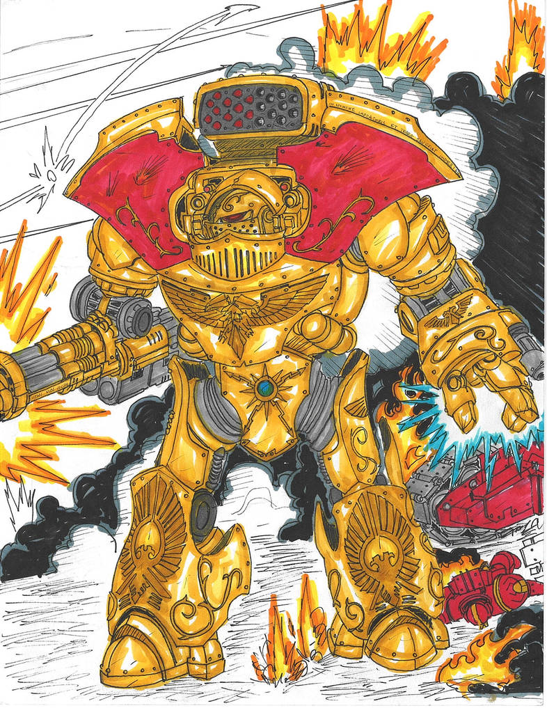 Adeptus Custodes Telemon heavy dreadnought by bigbe57 on DeviantArt