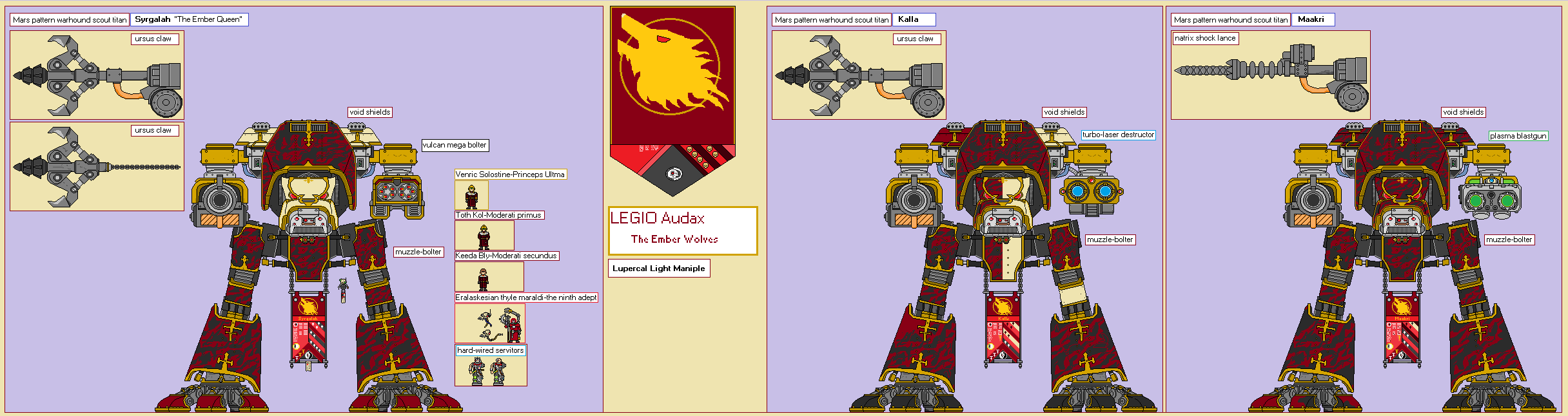 AUDAX Pattern WARHOUNDS