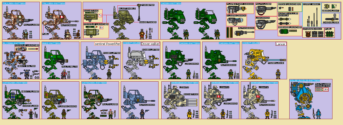 Imperial Guard Sentinal walkers by bigbe57 on DeviantArt