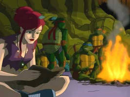 April and turtles TMNT 2003