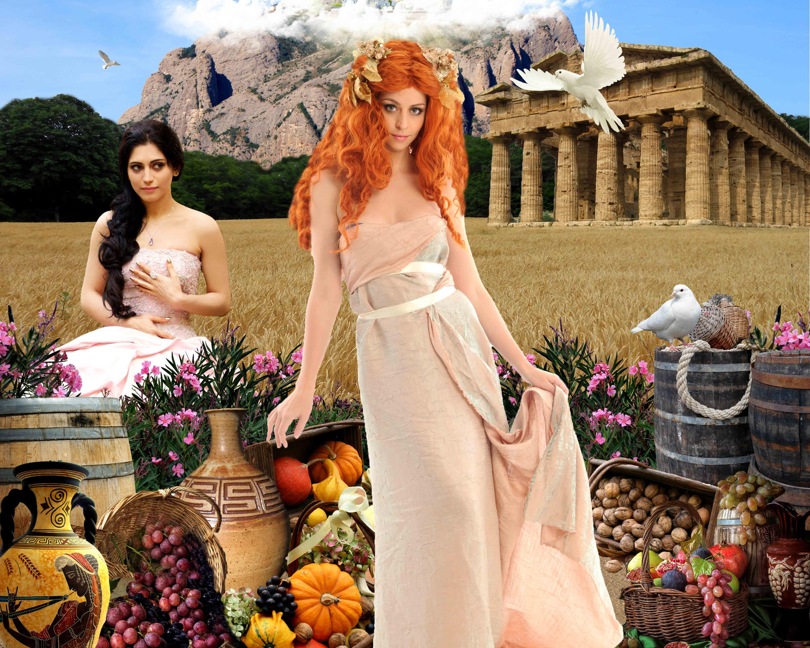 Goddess Demeter and Persephone