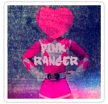 Pink Power Ranger Sticker FOR SALE ON REDBUBBLE by shesxmagic on DeviantArt
