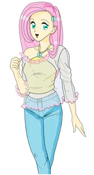 Human Fluttershy Fanart