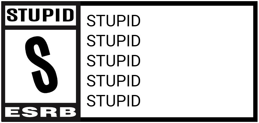 ESRB rating by Sussysprunki99 on DeviantArt