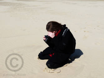 Alone in the sand