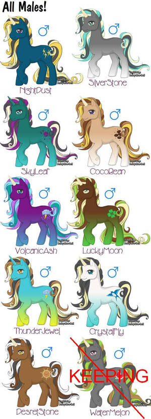 My little pony unicorn OCs 2