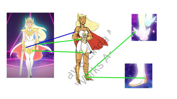 2018 She-Ra concept and final form comparison