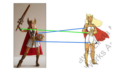 She-Ra 2018 concept and 200X toy