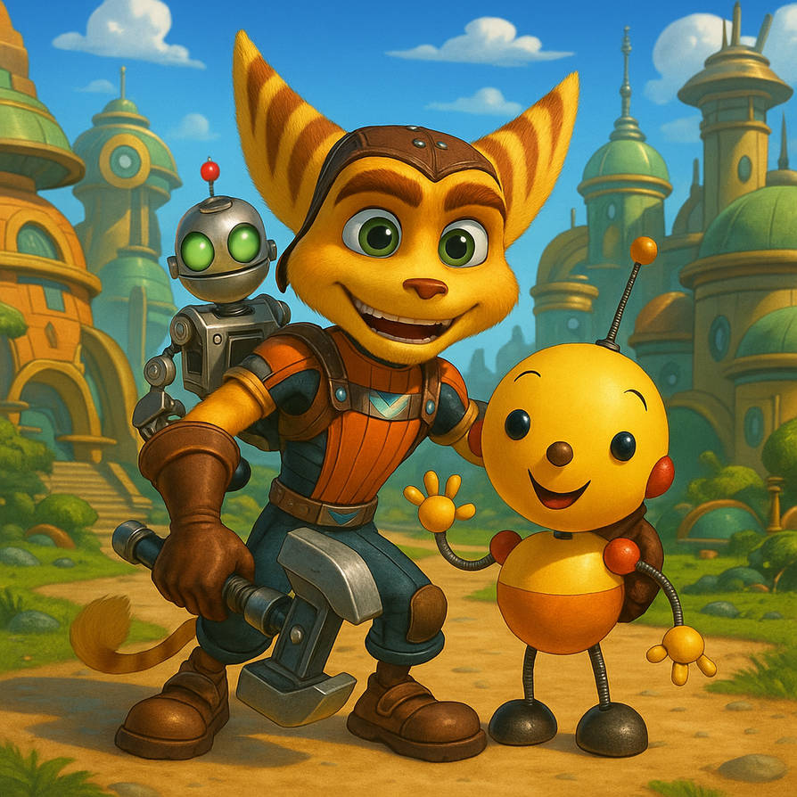 Roley Poley Rabbit Ratchet and Clank with Roley Poley Oley by Apolopro53 on DeviantArt
