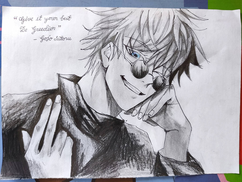 Gojo Satoru ( reference artwork) by PoperBerry on DeviantArt