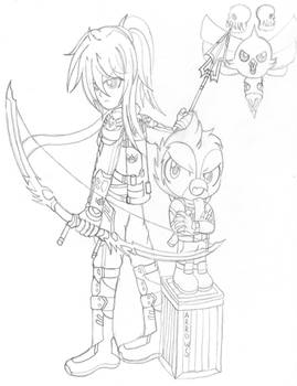 Elizabeth and Swift (Sketch)
