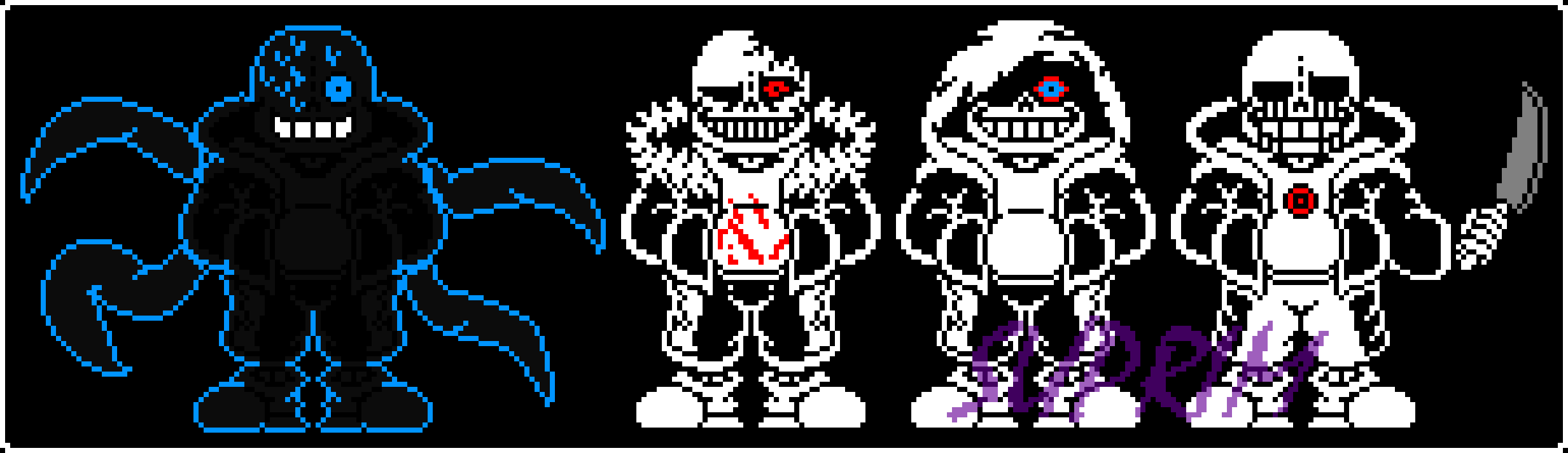 Dusttale - Sans battle sprite (animated) by sotwound on DeviantArt