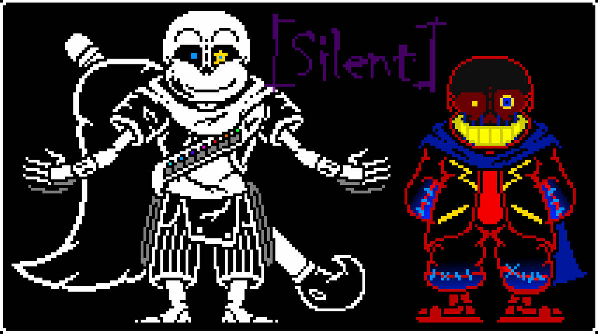 error and ink sans [fight scene] by feathers9514 on DeviantArt