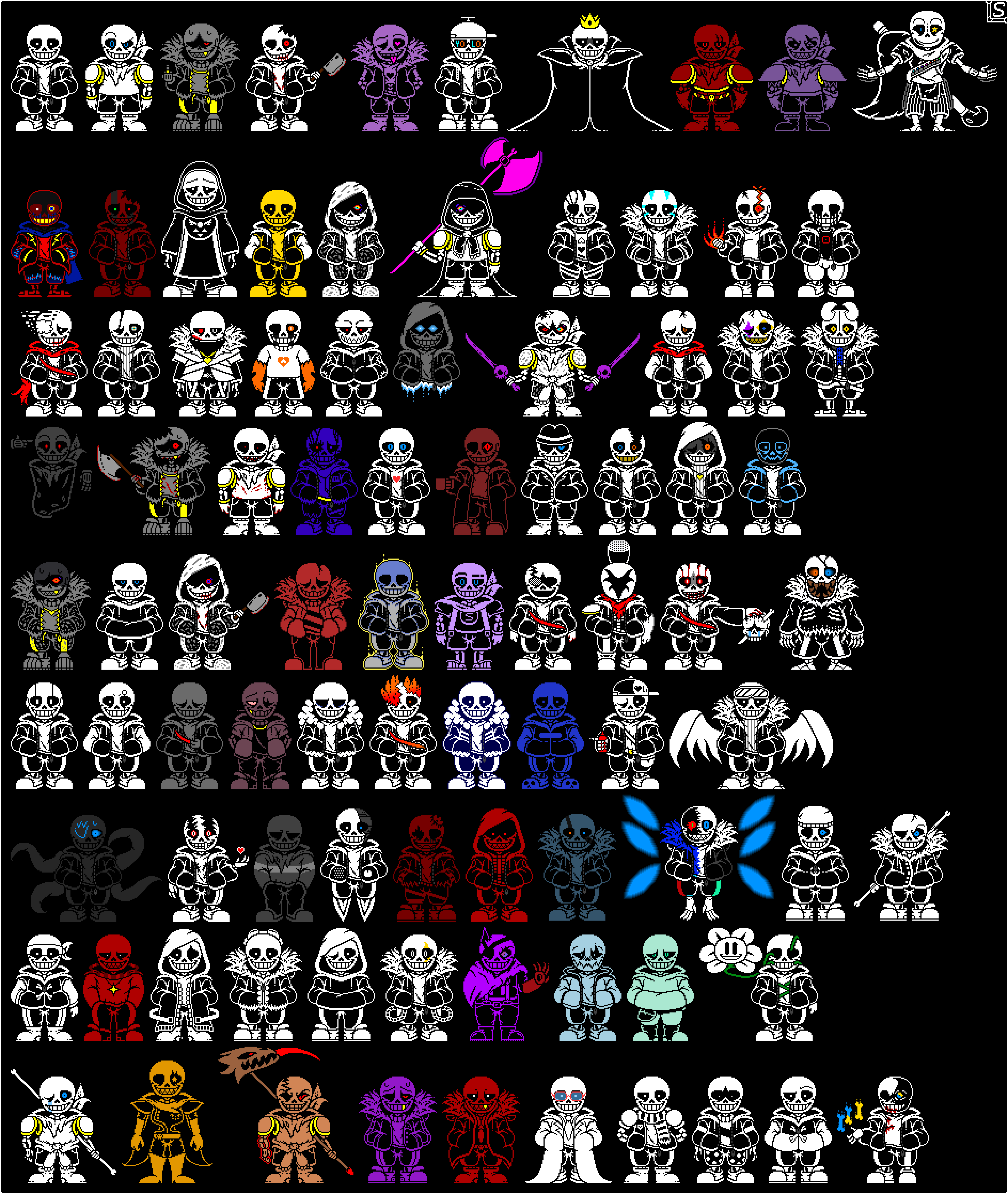 Sans Overworld Sprite Sheet by EpicMkMetaKnight on DeviantArt