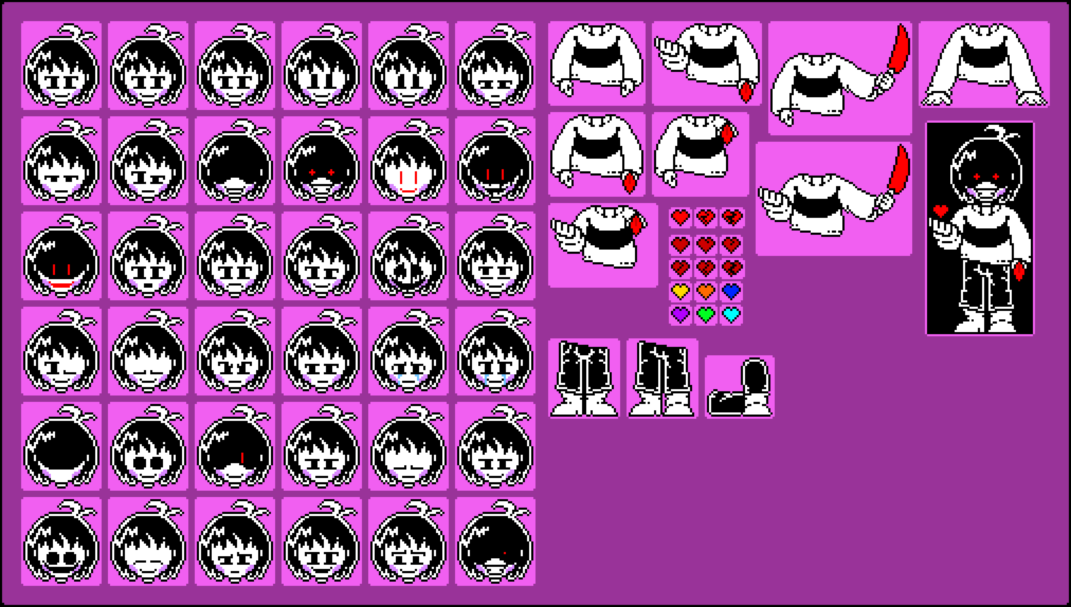 Chara Sheet Sprite by ISilentI on DeviantArt