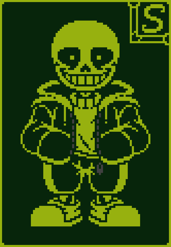 UnderTale Gameboy'd Sans by ISilentI on DeviantArt