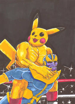 Pikachu vs Thanos