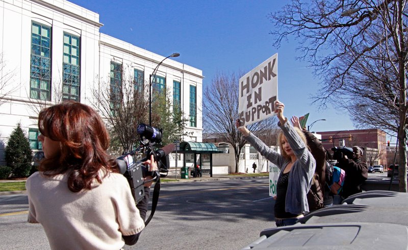 News 14 Carolina Covering Occupy Eviction