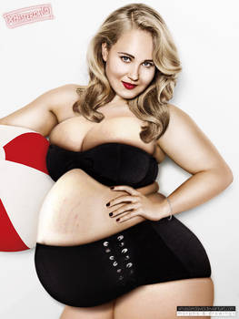 Juno Temple ~ Chubby with big gut (Request)