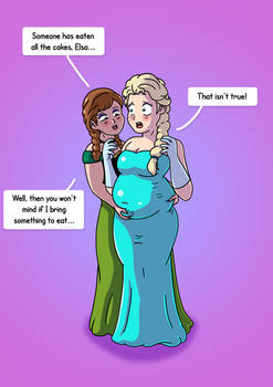 Elsa and Anna - Weight Gain PART 1/5 (Commission)