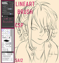 Lineart Brush(Clip Studio and SAI2)