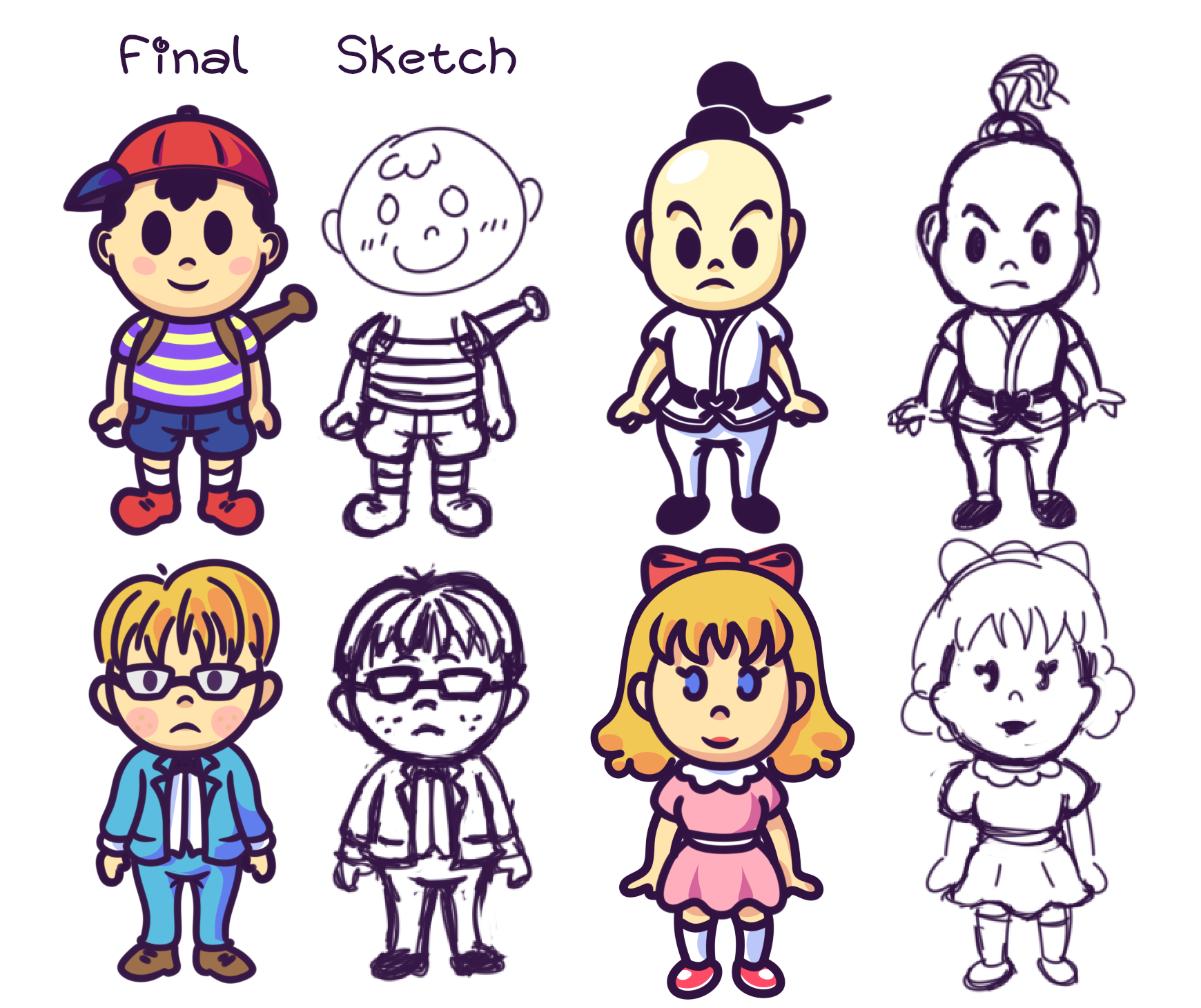 Earthbound Deviantart Earthbound Characters by Kyuchumimo on DeviantArt