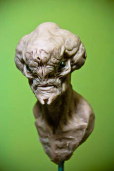 Alien bust sketch