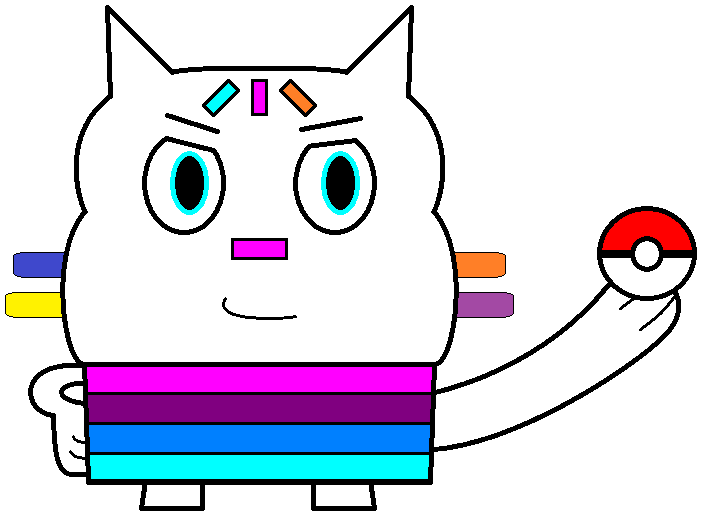 Cakey Cat holding a Pokeball Vector by JavierGD2003 on DeviantArt