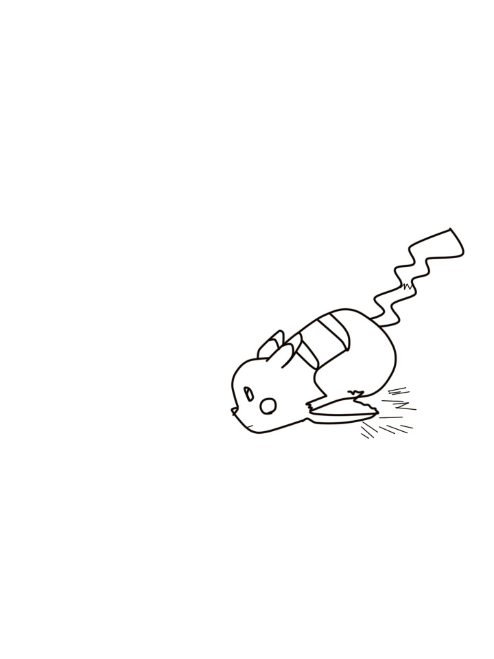 Pikachu Agility Lineart by 08benji on DeviantArt