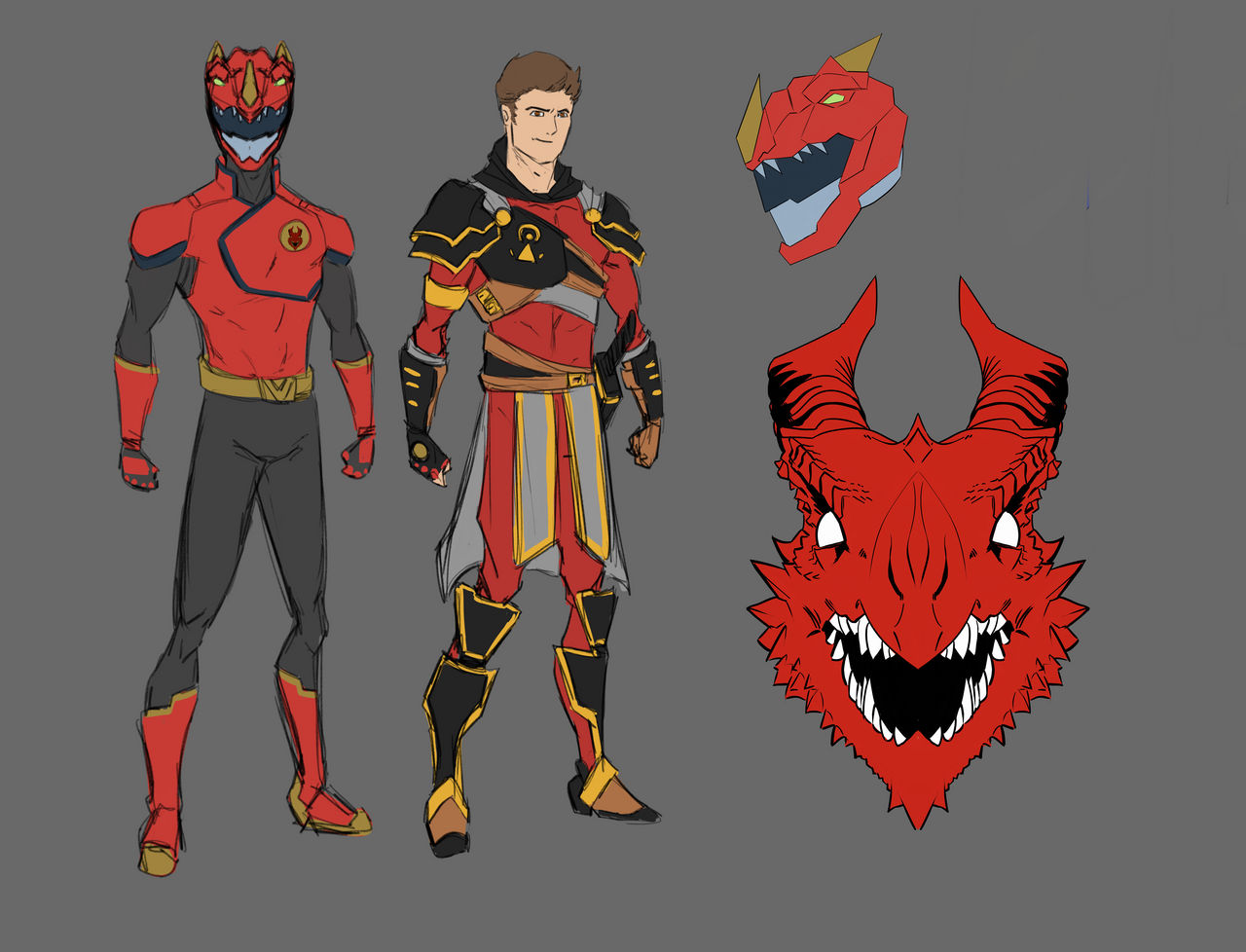 Feral Force Red Dragon Ranger by Begctor on DeviantArt
