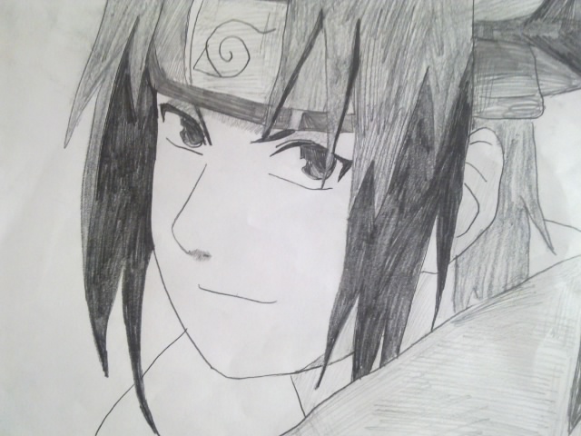 My drawing of Sasuke Uchiha