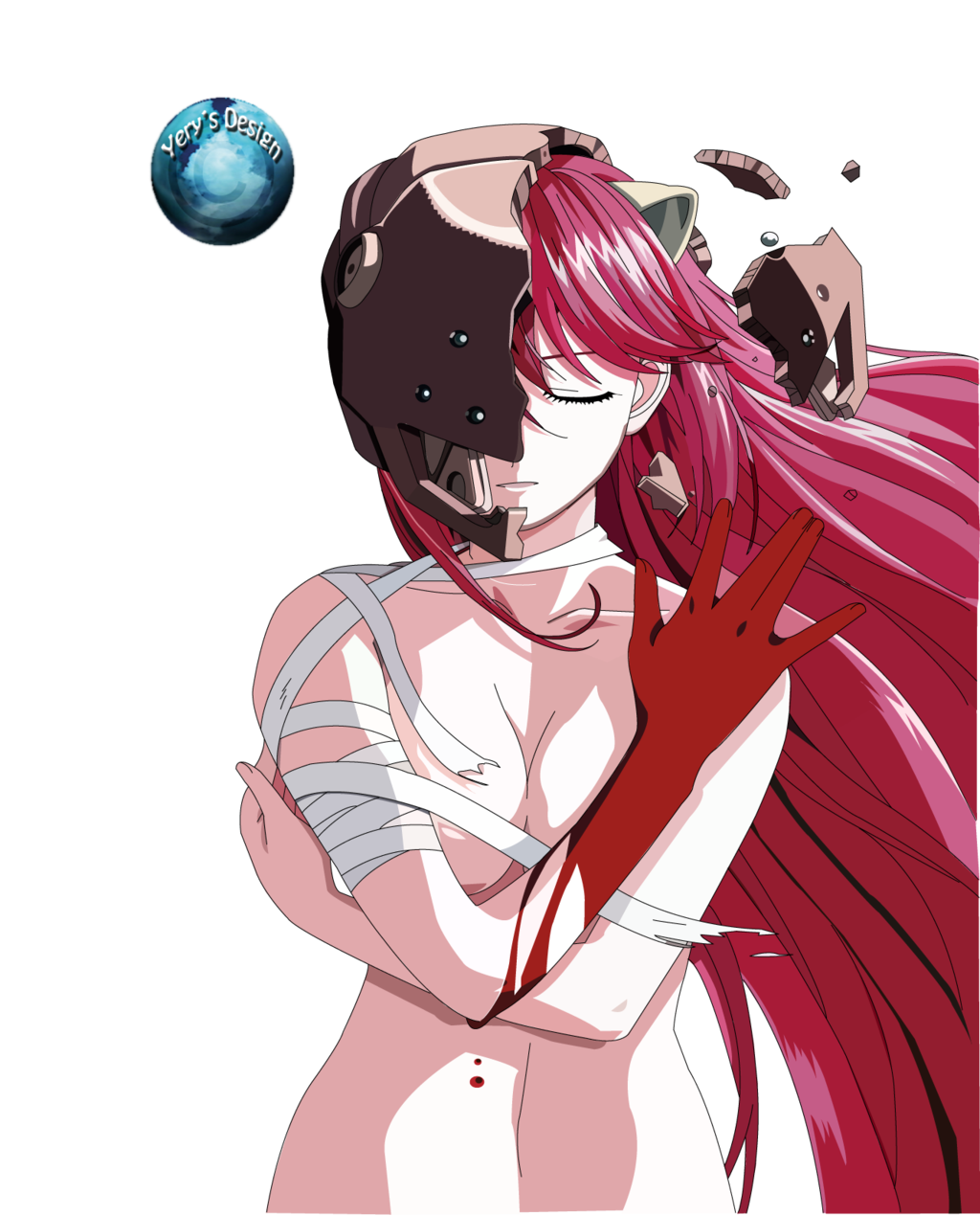 Lucy Elfen Lied Render (anime) by AkireyLove on DeviantArt