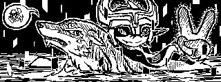 Wolf Link and Midna