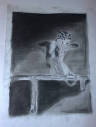 Charcoal drawing