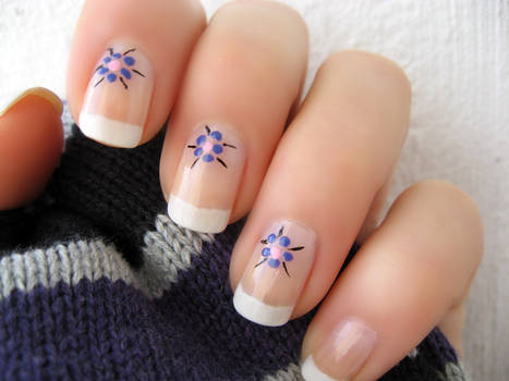 French Flower Manicure part 4