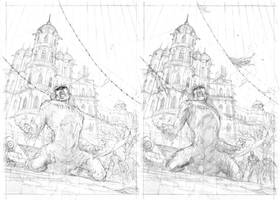 Taranath Tantrik issue 4 Cover- Pencils