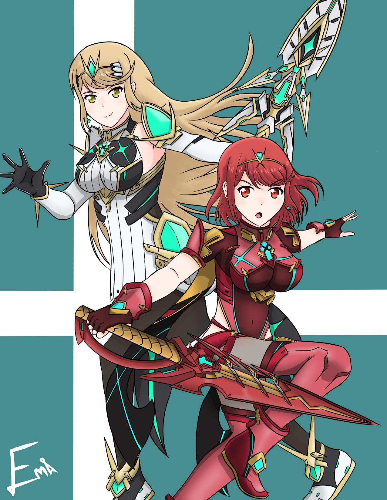 Pyra And Mythra Xenoblade Chronicles 2 By Emikun319 On DeviantArt pyra-and-mythra-xenoblade-chronicles-2-by-emikun319-on-deviantart