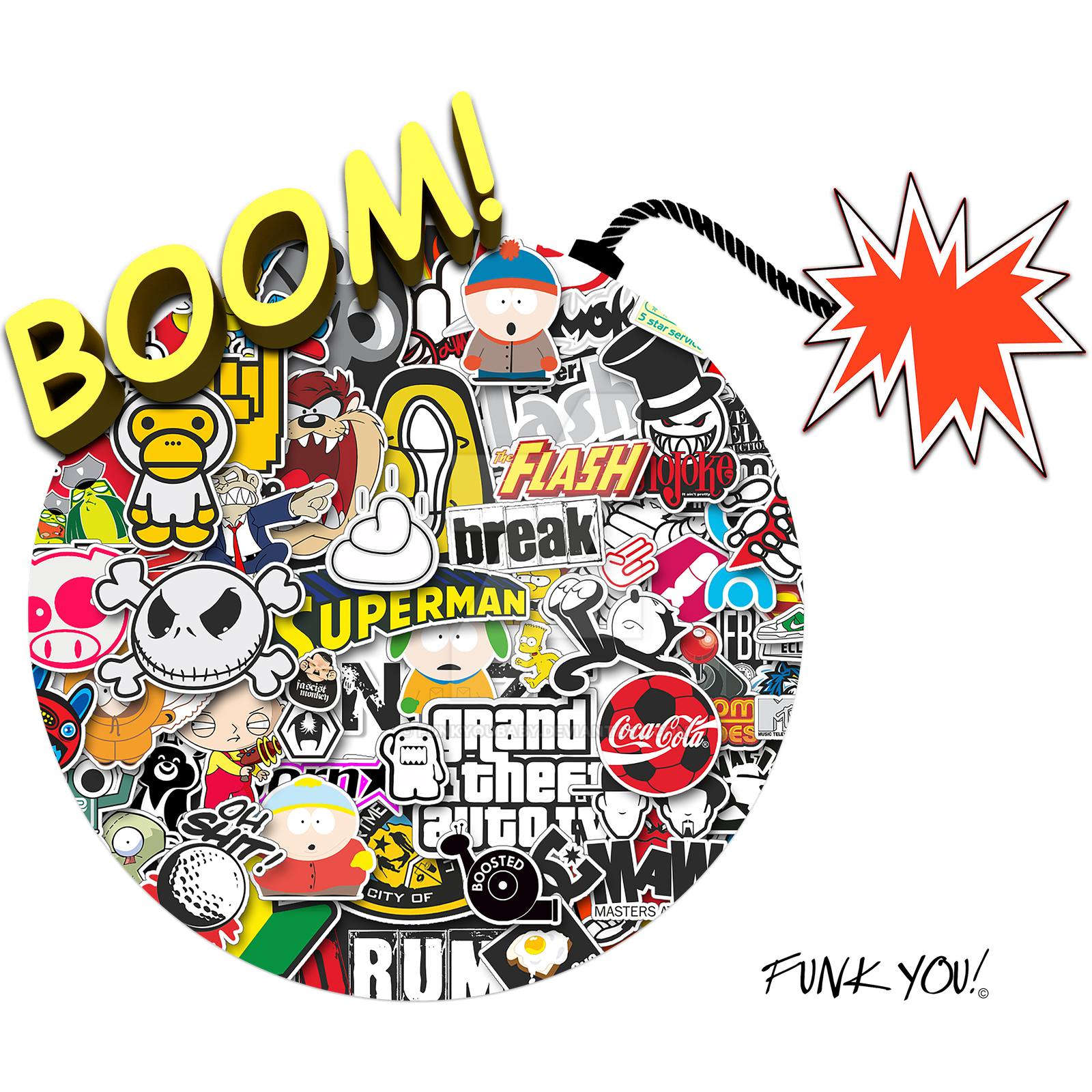 Bomb Joypixels Sticker Boom Sticker Bomb!!! by FunkYouBaby on DeviantArt