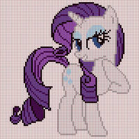 pixel art of rarity template