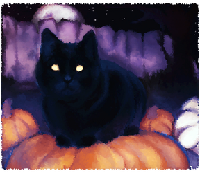 Spooky kitty cat!